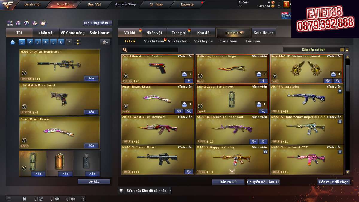 shop acc cf uy tin gia re